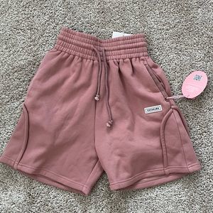 BBX BRAND Rose colored sweat shorts size S